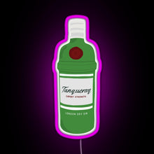 Load image into Gallery viewer, Tanqueray gin bottle RGB neon sign  pink