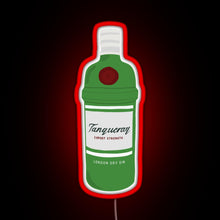 Load image into Gallery viewer, Tanqueray gin bottle RGB neon sign red