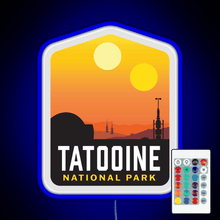 Load image into Gallery viewer, Tatooine National Park RGB neon sign remote