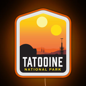 Tatooine National Park RGB neon sign orange