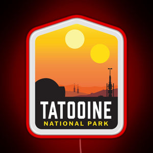 Tatooine National Park RGB neon sign red