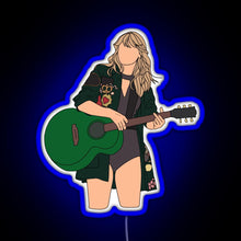 Load image into Gallery viewer, Taylor Swift Rep Bstage RGB neon sign blue