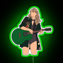 Load image into Gallery viewer, Taylor Swift Rep Bstage RGB neon sign green