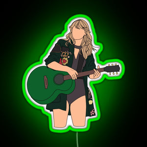 Taylor Swift Rep Bstage RGB neon sign green