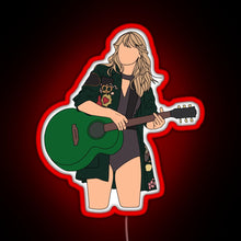 Load image into Gallery viewer, Taylor Swift Rep Bstage RGB neon sign red