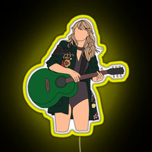 Load image into Gallery viewer, Taylor Swift Rep Bstage RGB neon sign yellow