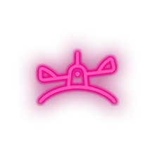 Load image into Gallery viewer, pink teeter totter family children playground outdoors saw child see saw kid baby see led neon factory