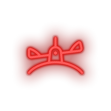 Load image into Gallery viewer, red teeter totter family children playground outdoors saw child see saw kid baby see led neon factory