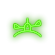 Load image into Gallery viewer, green teeter totter family children playground outdoors saw child see saw kid baby see led neon factory