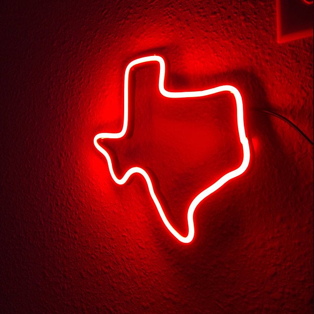 Texas neon sign