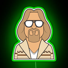 Load image into Gallery viewer, THE DUDE RGB neon sign green