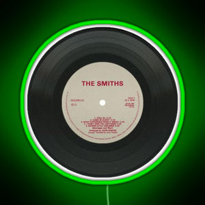 the smiths music disc RGB neon sign green