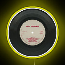 Load image into Gallery viewer, the smiths music disc RGB neon sign yellow