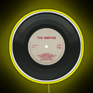 the smiths music disc RGB neon sign yellow