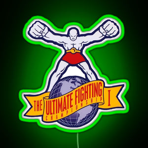 The Ultimate Fighting Championship I RGB neon sign green