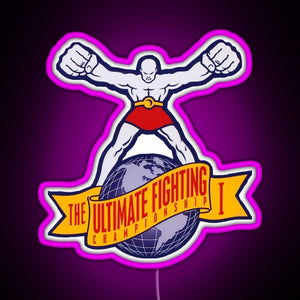 The Ultimate Fighting Championship I RGB neon sign  pink