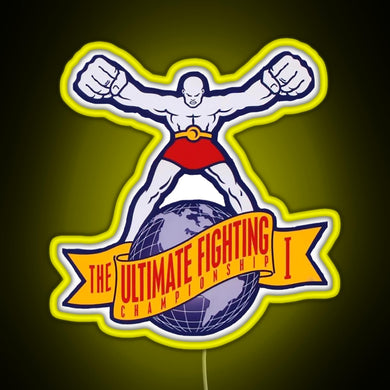 The Ultimate Fighting Championship I RGB neon sign yellow