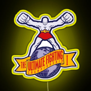 The Ultimate Fighting Championship I RGB neon sign yellow