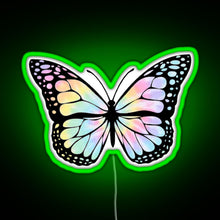 Load image into Gallery viewer, Tie Dye Butterfly RGB neon sign green