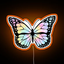 Load image into Gallery viewer, Tie Dye Butterfly RGB neon sign orange