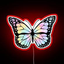 Load image into Gallery viewer, Tie Dye Butterfly RGB neon sign red