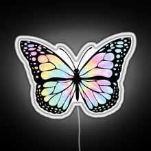 Load image into Gallery viewer, Tie Dye Butterfly RGB neon sign white 