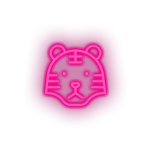 Load image into Gallery viewer, pink tiger led animal carnivore cartoon fauna tiger wild zoo neon factory