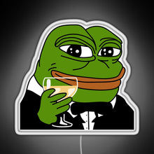 Load image into Gallery viewer, Toasting Pepe RGB neon sign white 