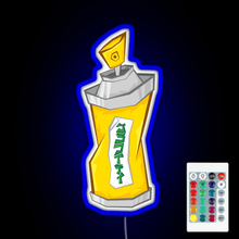 Load image into Gallery viewer, Tokyo To Spray Can Katakana RGB neon sign remote
