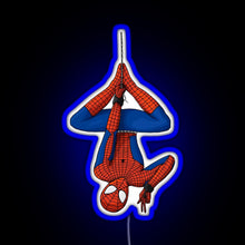 Load image into Gallery viewer, tom holland spidey depend RGB neon sign blue