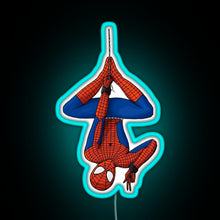 Load image into Gallery viewer, tom holland spidey depend RGB neon sign lightblue 