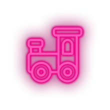 Load image into Gallery viewer, pink toys family train children baby play child kid choo toy led neon factory