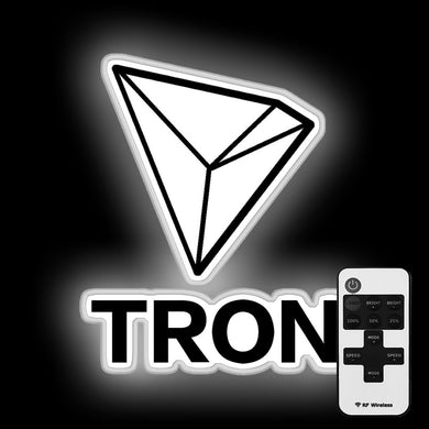 Tron TRX neon sign