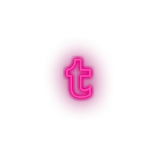 Load image into Gallery viewer, pink tumblr social network brand logo led neon factory