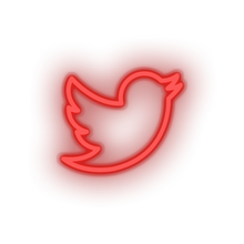 Load image into Gallery viewer, red twiter social network brand logo led neon factory