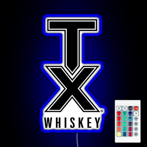 tx whiskey RGB neon sign remote