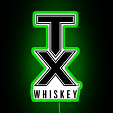 Load image into Gallery viewer, tx whiskey RGB neon sign green