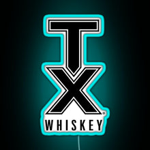 Load image into Gallery viewer, tx whiskey RGB neon sign lightblue 