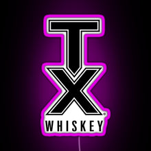 Load image into Gallery viewer, tx whiskey RGB neon sign  pink
