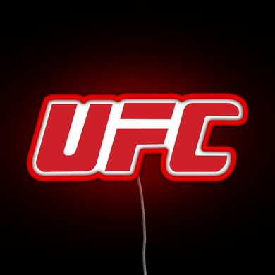 UFC MMA BOXING RGB neon sign red