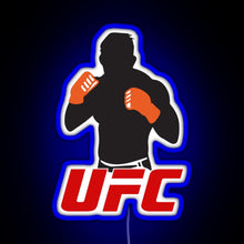 Load image into Gallery viewer, UFC RGB neon sign blue