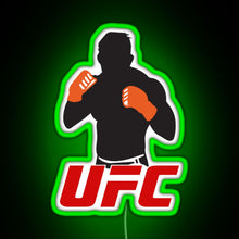 Load image into Gallery viewer, UFC RGB neon sign green