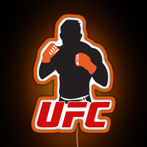 UFC RGB neon sign orange