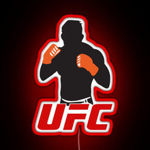 Load image into Gallery viewer, UFC RGB neon sign red
