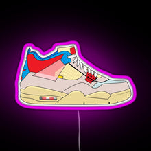 Load image into Gallery viewer, Union x Jordan 4 Guava ice RGB neon sign  pink