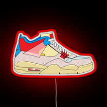 Load image into Gallery viewer, Union x Jordan 4 Guava ice RGB neon sign red