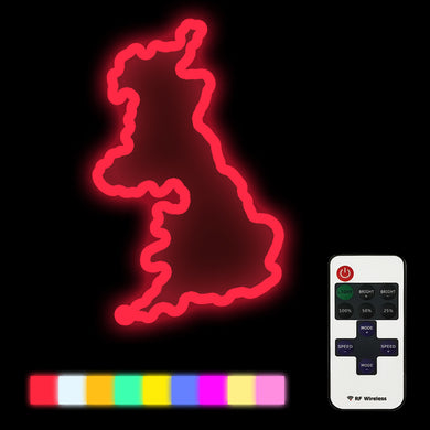 United Kingdom neon sign