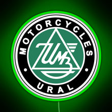 Load image into Gallery viewer, URAL MOTORCYCLES RGB neon sign green