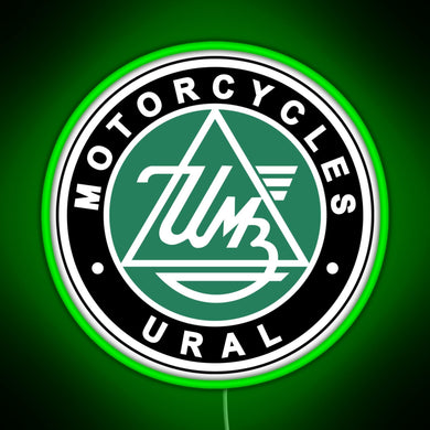 URAL MOTORCYCLES RGB neon sign green