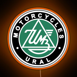 URAL MOTORCYCLES RGB neon sign orange